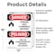 Signmission Storage Area Flammable Material Bilingual Danger Sign, Vinyl Decal, 12in W x 18in L, 2PK OS-2PACK-DS-D-1218-VS-1583 - alternate 5